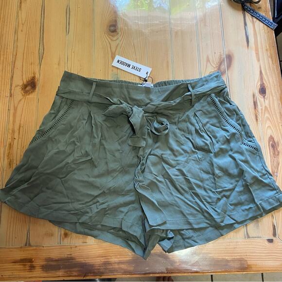 Jack by BB Dakota x Steve Madden Climb the Ladder Olive Green Belted Sho… - Picture 4 of 10